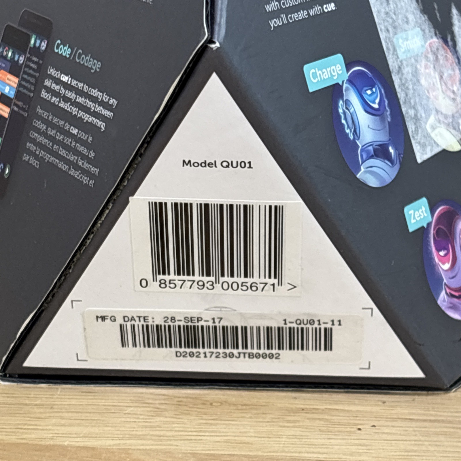 Wonder Workshop CUE Coding Cleverbot QU01 - Works!