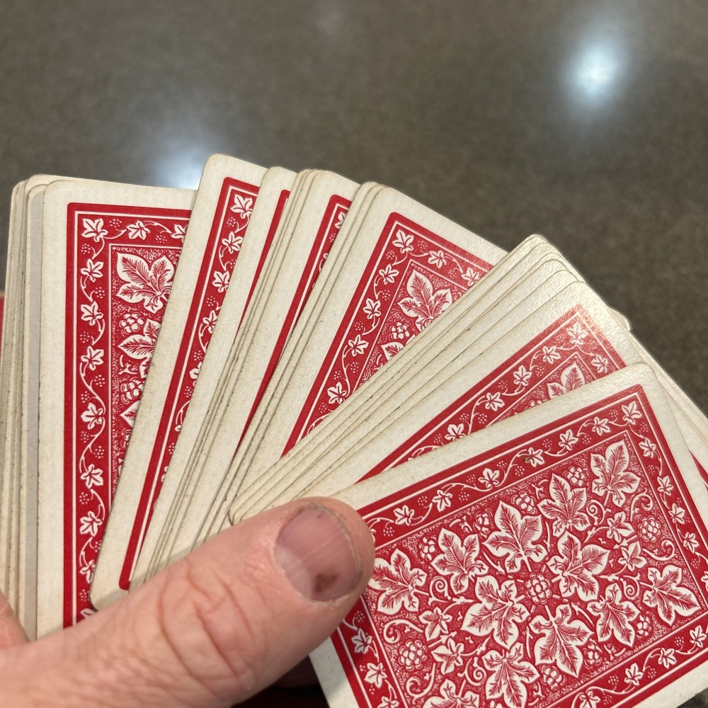 Vintage WWII Uncle Sam Red Bicycle Playing Cards 52 Complete Set USA Quality