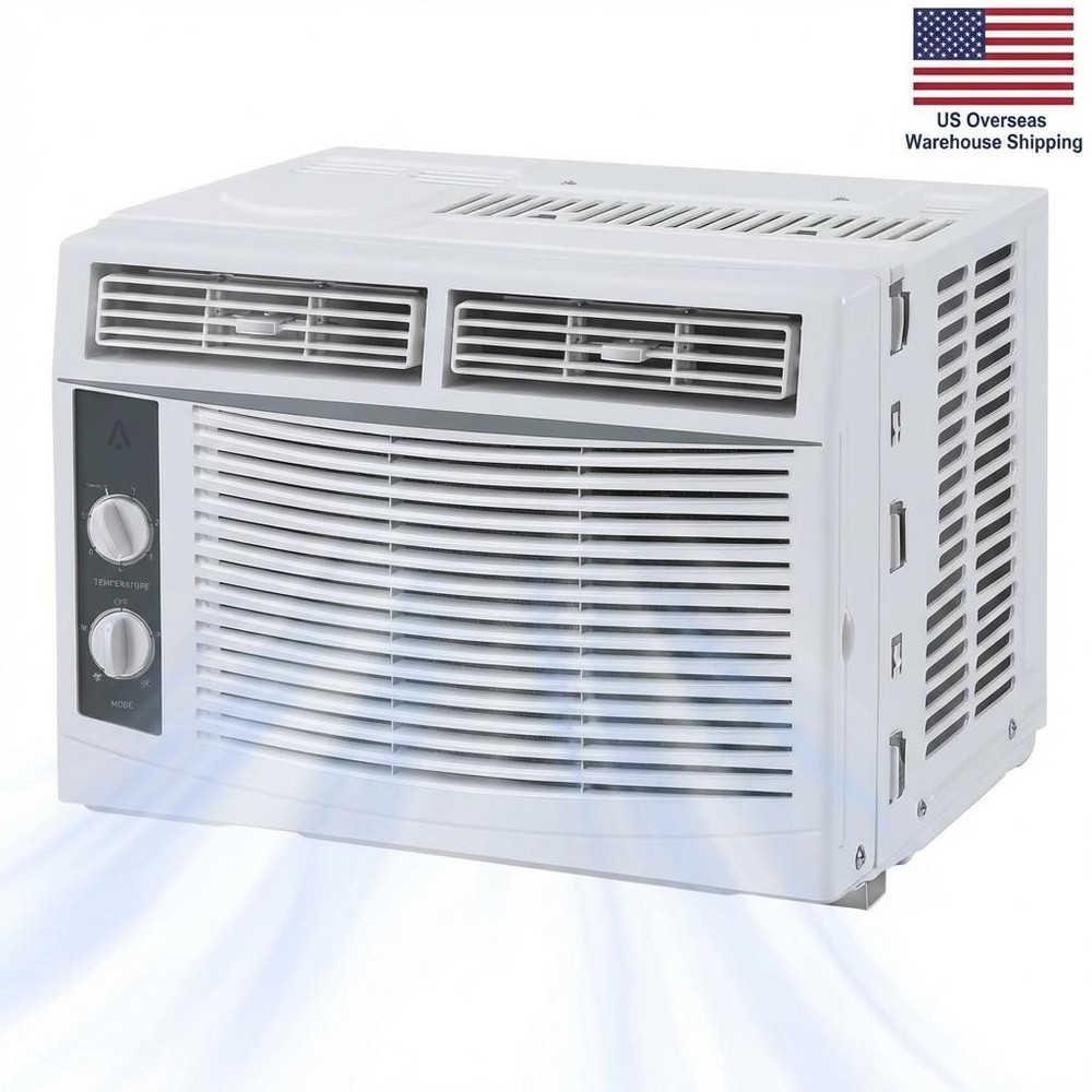 5000 BTU Window Air Conditioner Window AC Unit w/ Easy-to-Use Mechanical Control