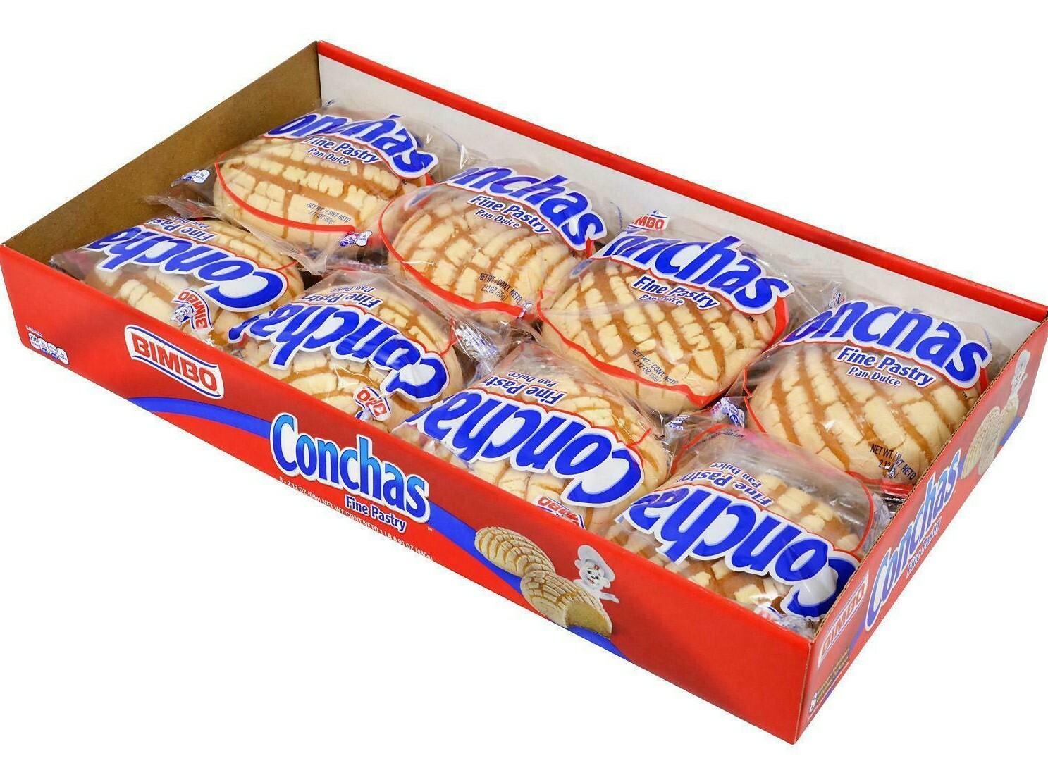Bimbo Vanilla Conchas 8 ct 16.96 oz