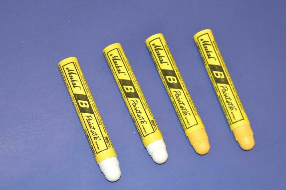 2 Black  2 White Markal B Solid Paint Ambient Surface Marker 80220B 80223B