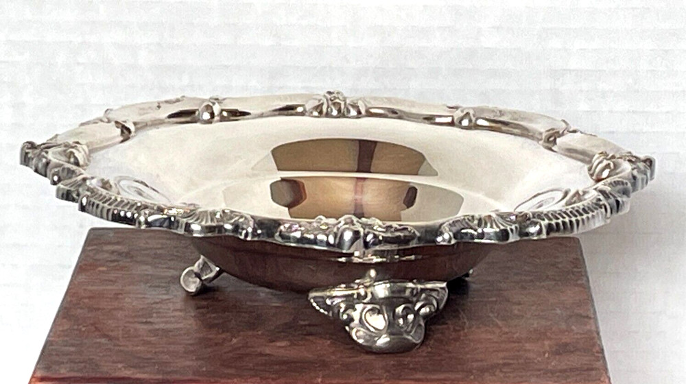 Lancaster  EPCA Silver Plate by Poole Heavy 7" Relish or Candy Dish