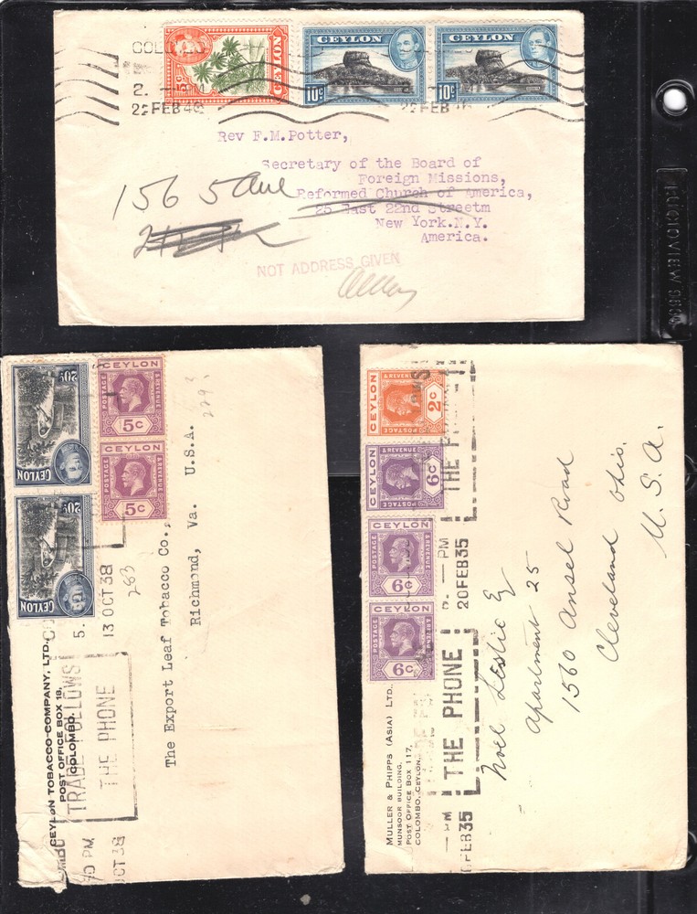 Ceylon   3  co vers   to   US