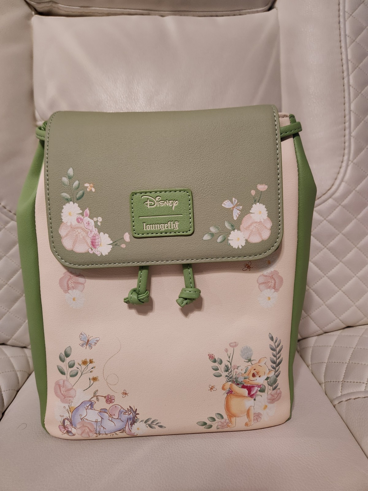 Loungefly Disney Winnie The Pooh Botanical Florals Flap Mini Backpack