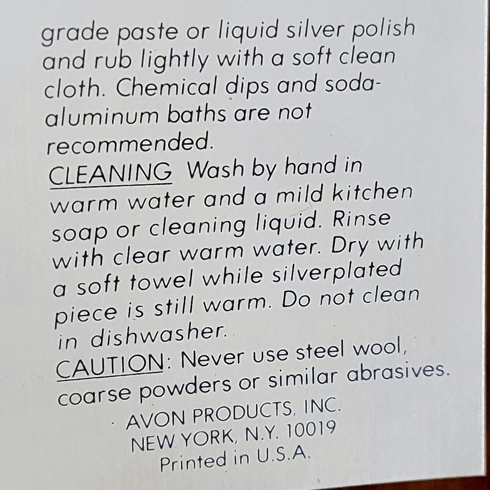 Vintage 1978 Avon Hudson Manor Coll.Silverplated Dish & Ariane Sachet NOS