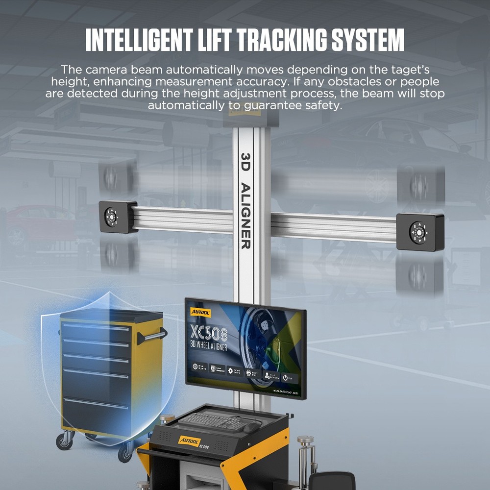AUTOOL XC508 3D Wheel Alignment Machine Fully Automatic Tire Aligner System 110V