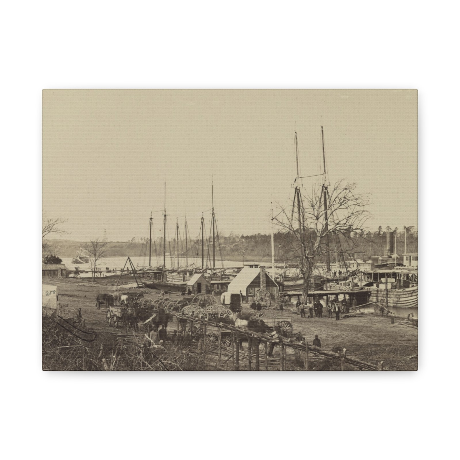 Broadway Landing, Appomattox River, Va. - Canvas Wall Art