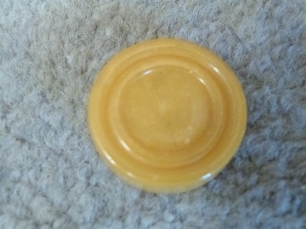 VTG Turned BAKELITE Replacement Backgammon Piece SWIRL BUTTERSCOTCH 1.2"