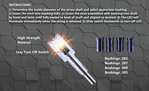 DEEPOWER Crossbow LED Nock 4-Pack Universal