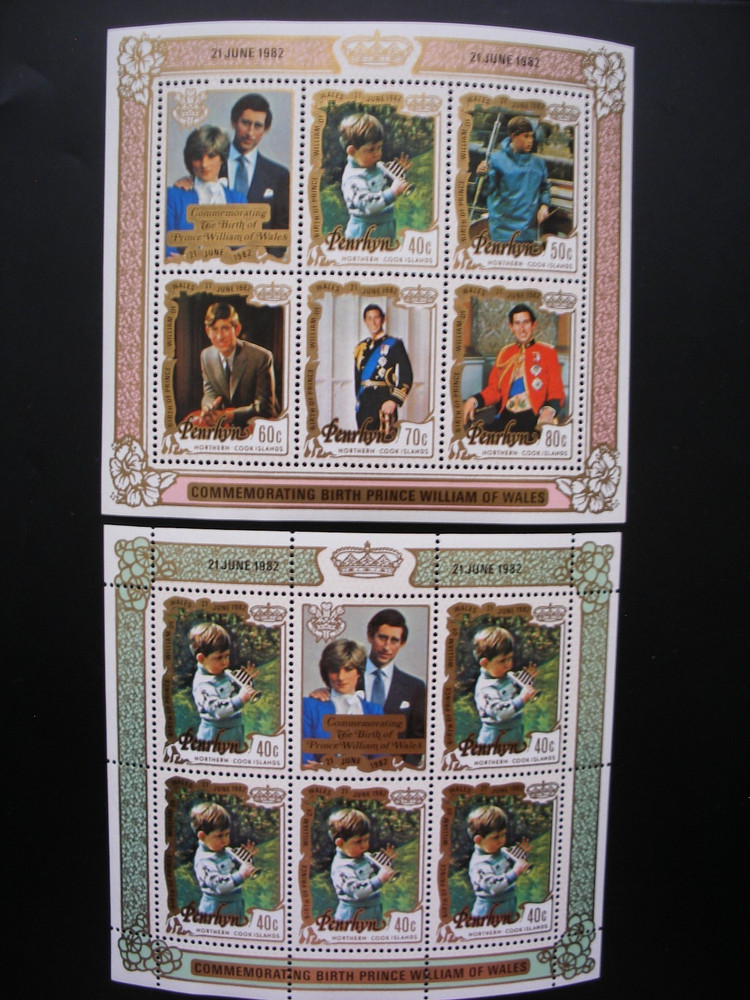 Cook Islands 1982-  Six Different Mini Sheets MNH, Extra Fine