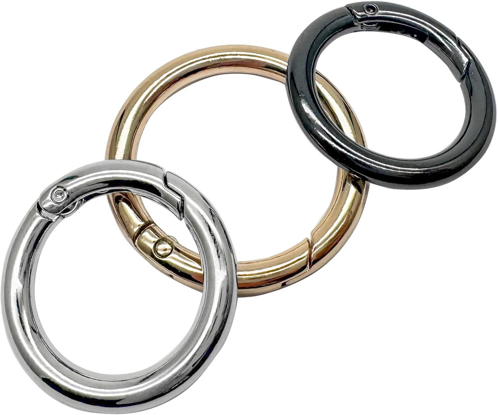 Spring Clip Round Carabiner Ring