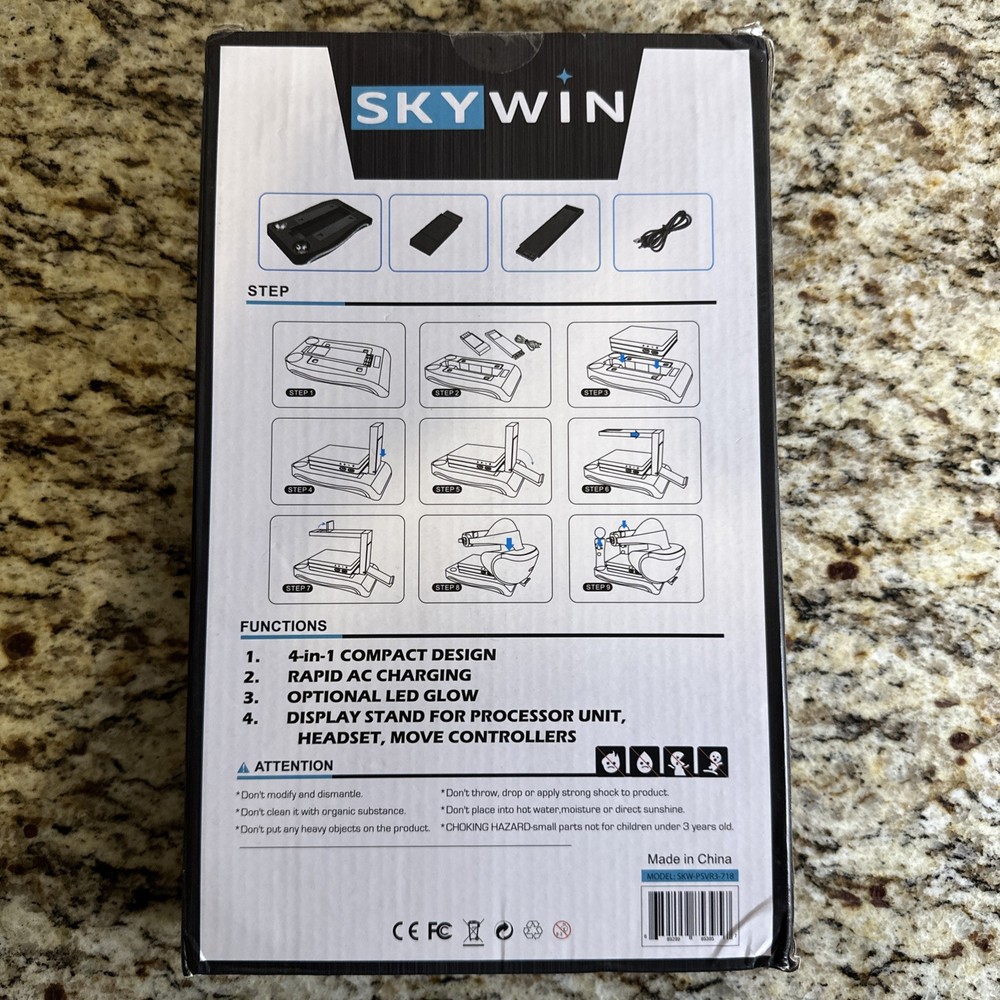 sky win psvr charging stand 4 in 1 compact design