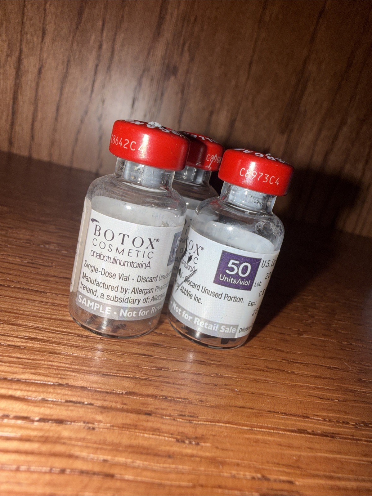 Botox Bottles (vials) Lot Of 20- Mixed 100iu And 50iu Vials (used/sterilized)