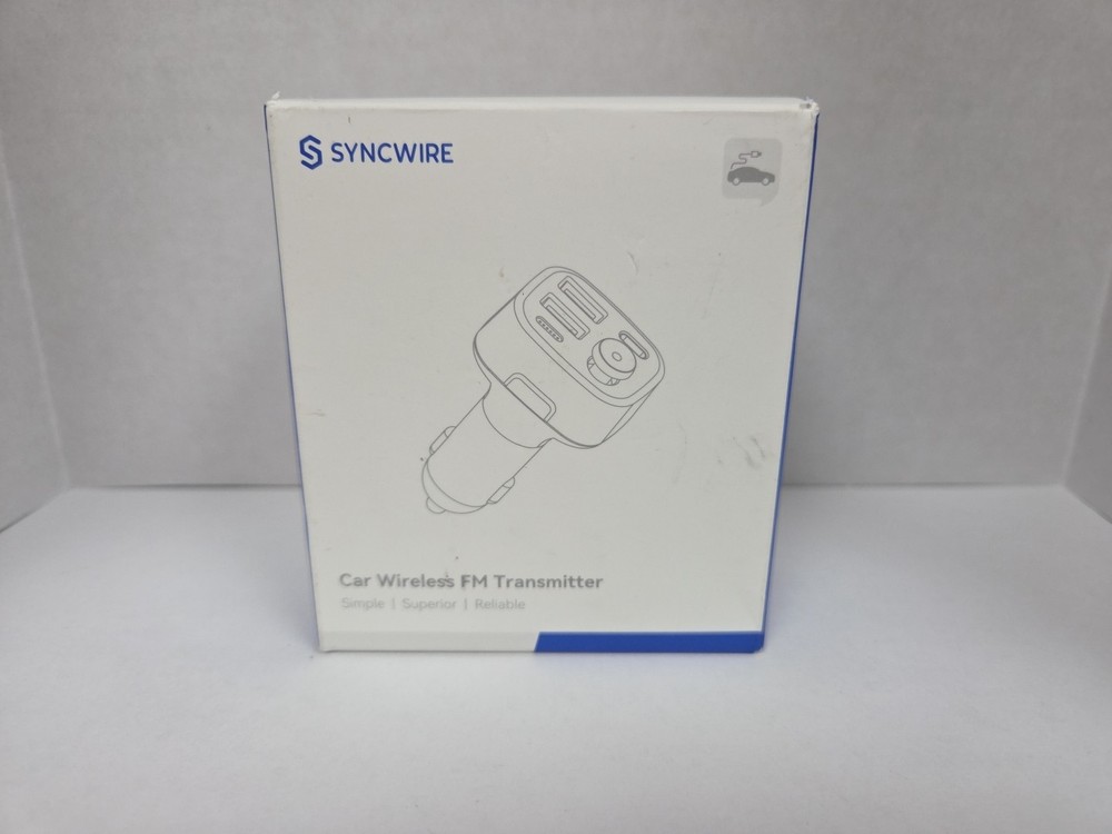 SYNCWIRE Car Wireless FM Transmitter ~ Model: SW-XC725 BLACK ~NIB ~Free Shipping