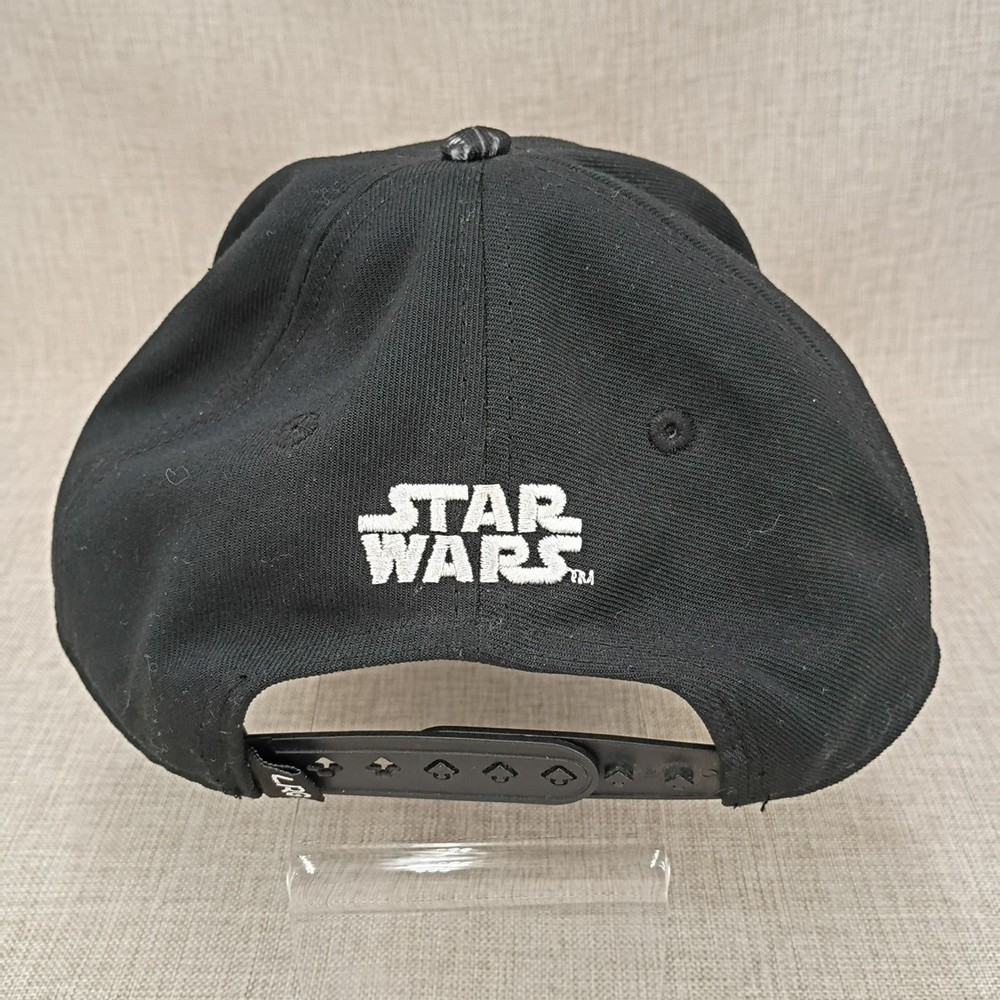 Star Wars Darth Vader Face Black Flat Bill Snapback Adjustable Cap Hat