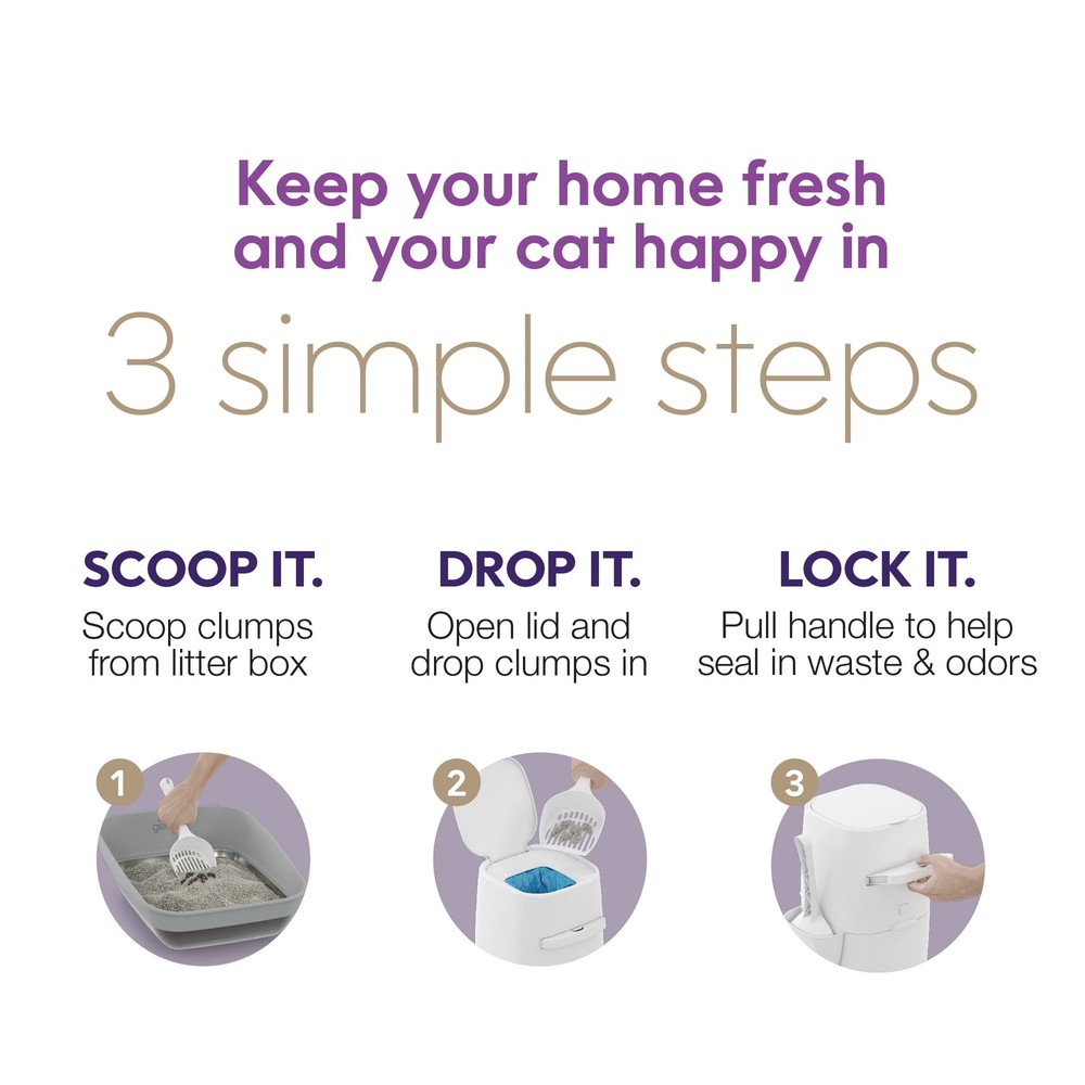 Essential Cat Litter Disposal System Odor control includes One Starter refill
