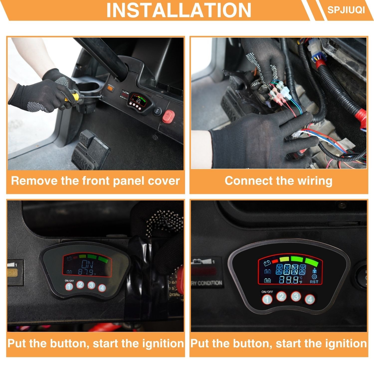 36-48V Golf Cart Keyless Start Remote Ignition Switch for Club Car Tempo/Onwarde