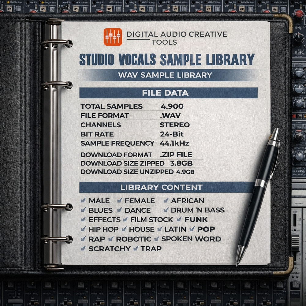 Studio Vocals Sample Library