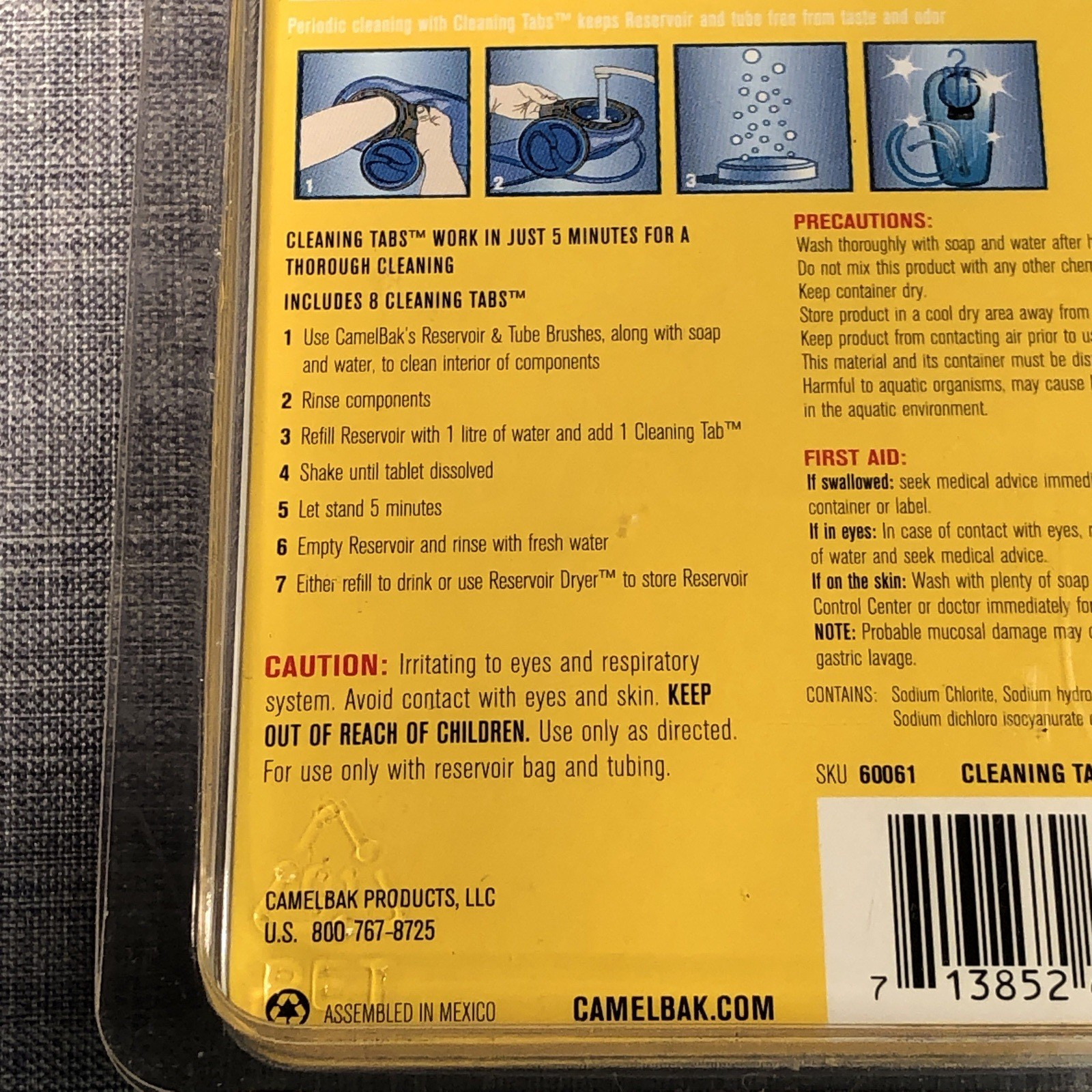 CamelBak Cleaning Tabs Hydration Bottle Cleaning Tablets 8 Pack NEW