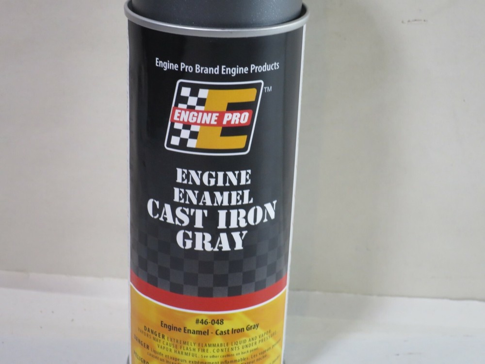 Engine Pro 46-048 Engine Enamel Paint Cast Iron Gray 12 Oz Can