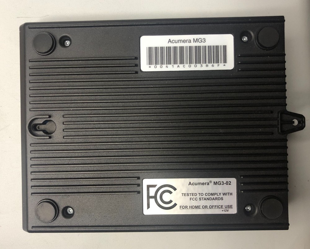 Acumera MG3-02 Router 3B6F W/Adapter Only Untested