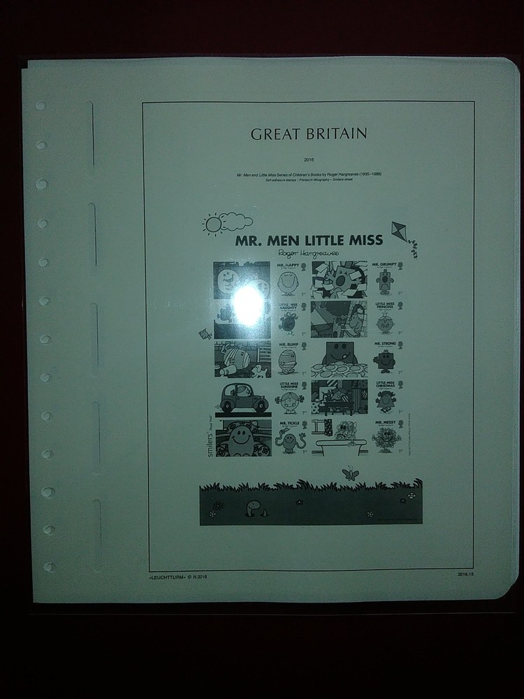 LIGHTHOUSE Commemorative Hingeless album pages Great Britain 2016 Used R201601