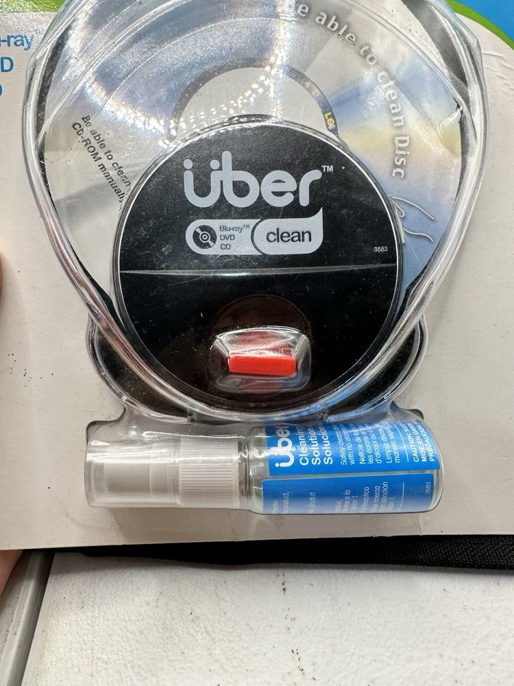 Uber Clean Blu Ray DVD Cd Radial Disc Cleaning System