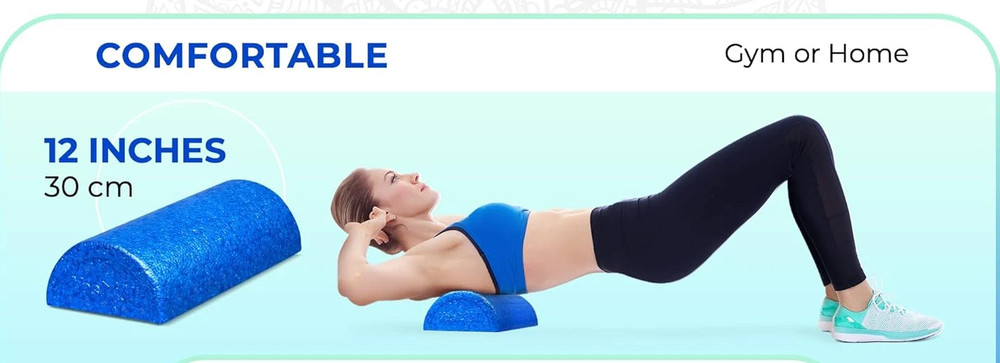 Half round Back Roller Foam, Exercise Foam Roller