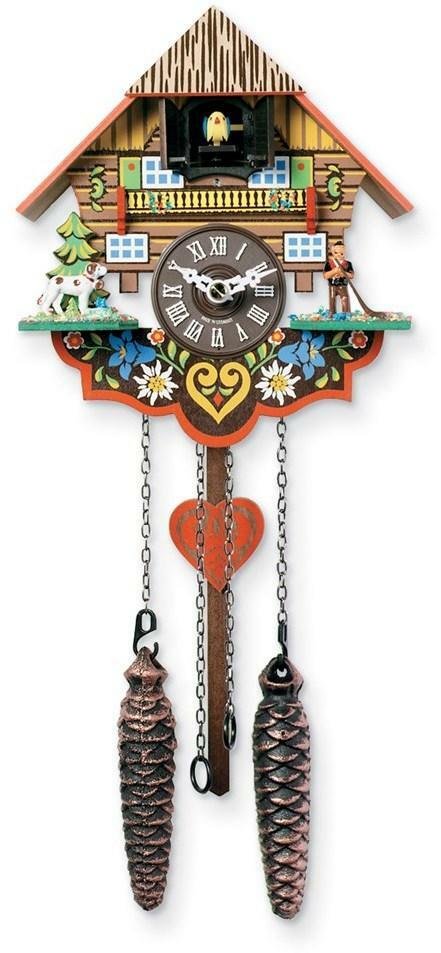 Musical Multi-Colored Quartz Cuckoo Clock Made in Germany