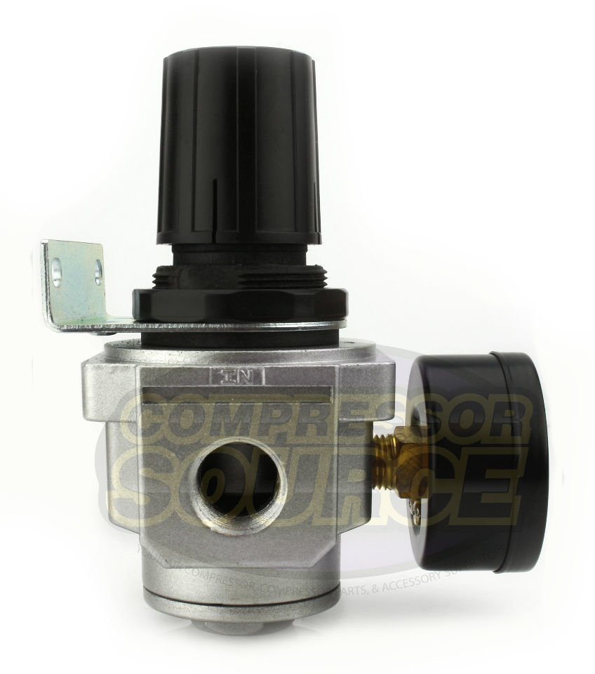 1/2" Air Compressor Pressure Regulator w/ Gauge Inline Industrial Quality