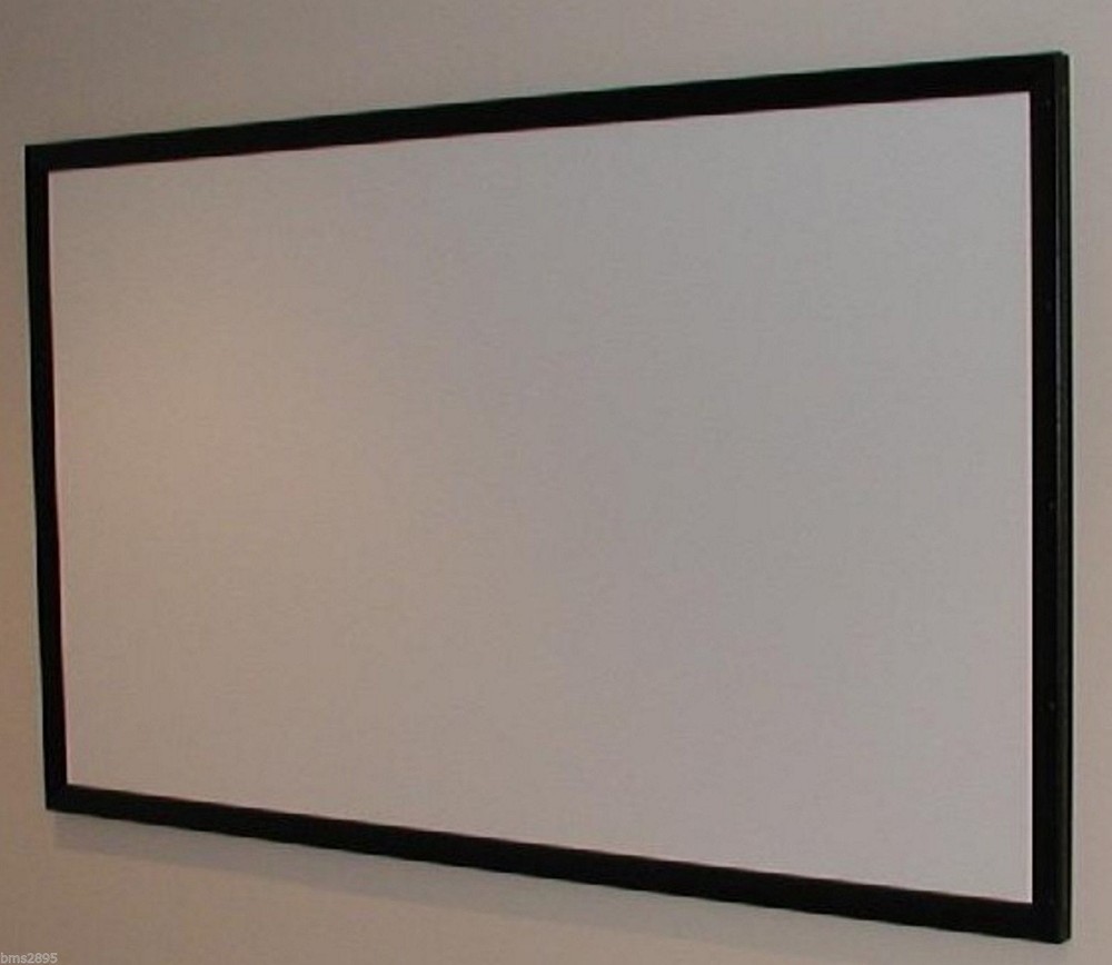 110" High Contrast Grey Projection Screen Material + Plans For DIY Fixed Frame!!