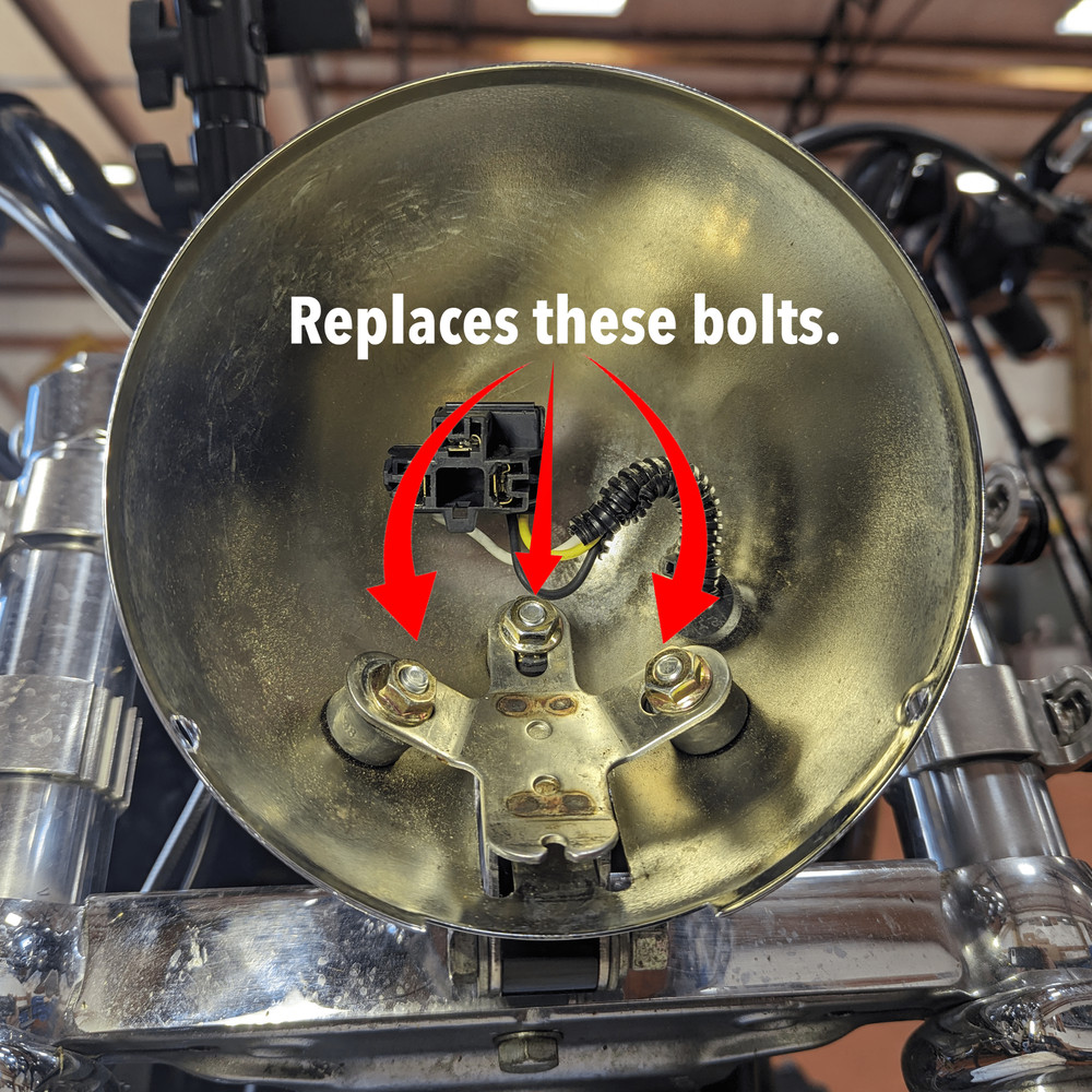 Eagle Lights Softail 5 3/4" Low Profile Bucket Hardware