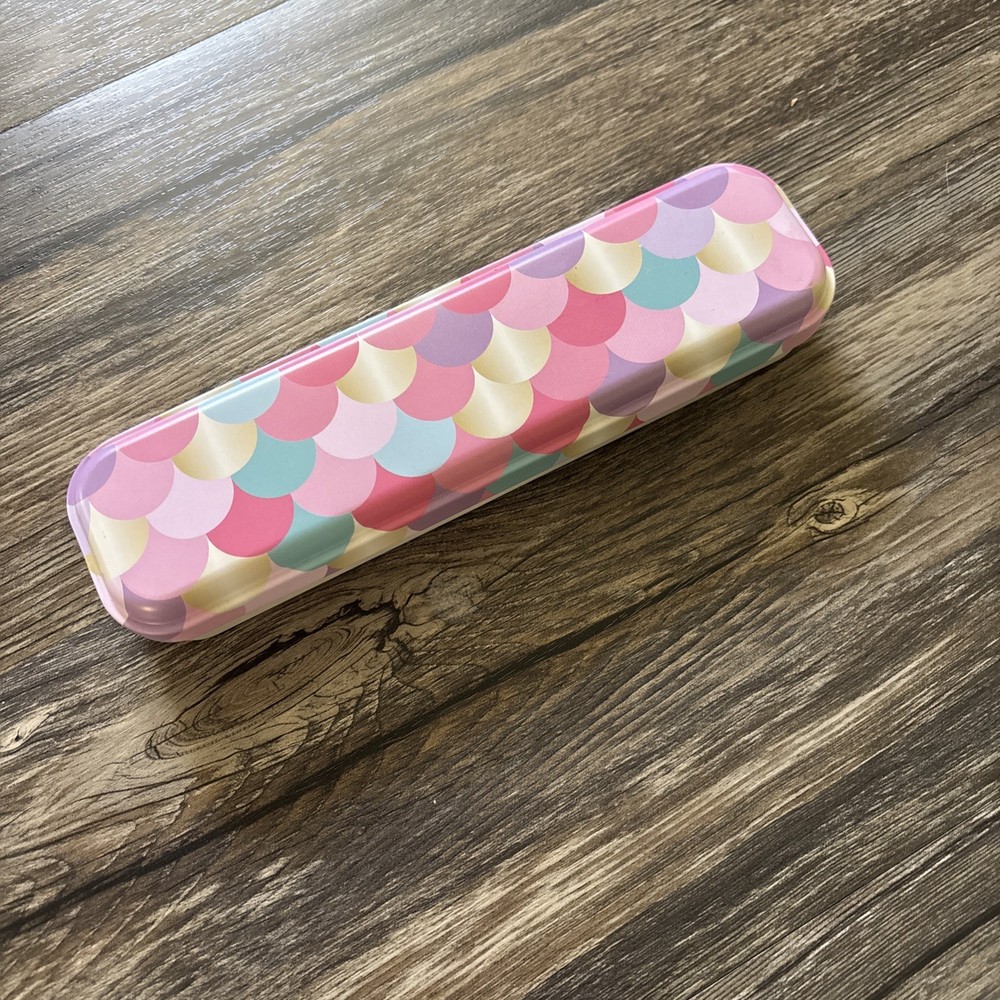 Mermaid Pattern Metal Pencil Case