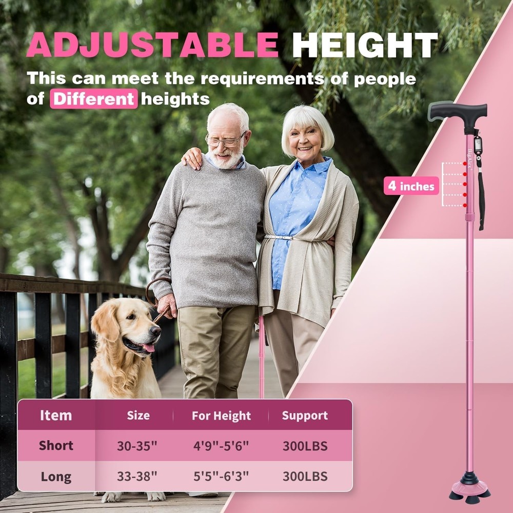 Collapsible Walking Cane, Lightweight & Sturdy