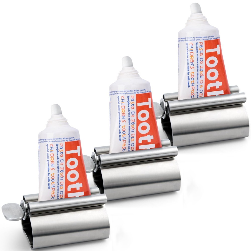 Toothpaste Tube Squeezer Dispenser 3PCS Toothpaste Roller Squeezer Tool Metal...