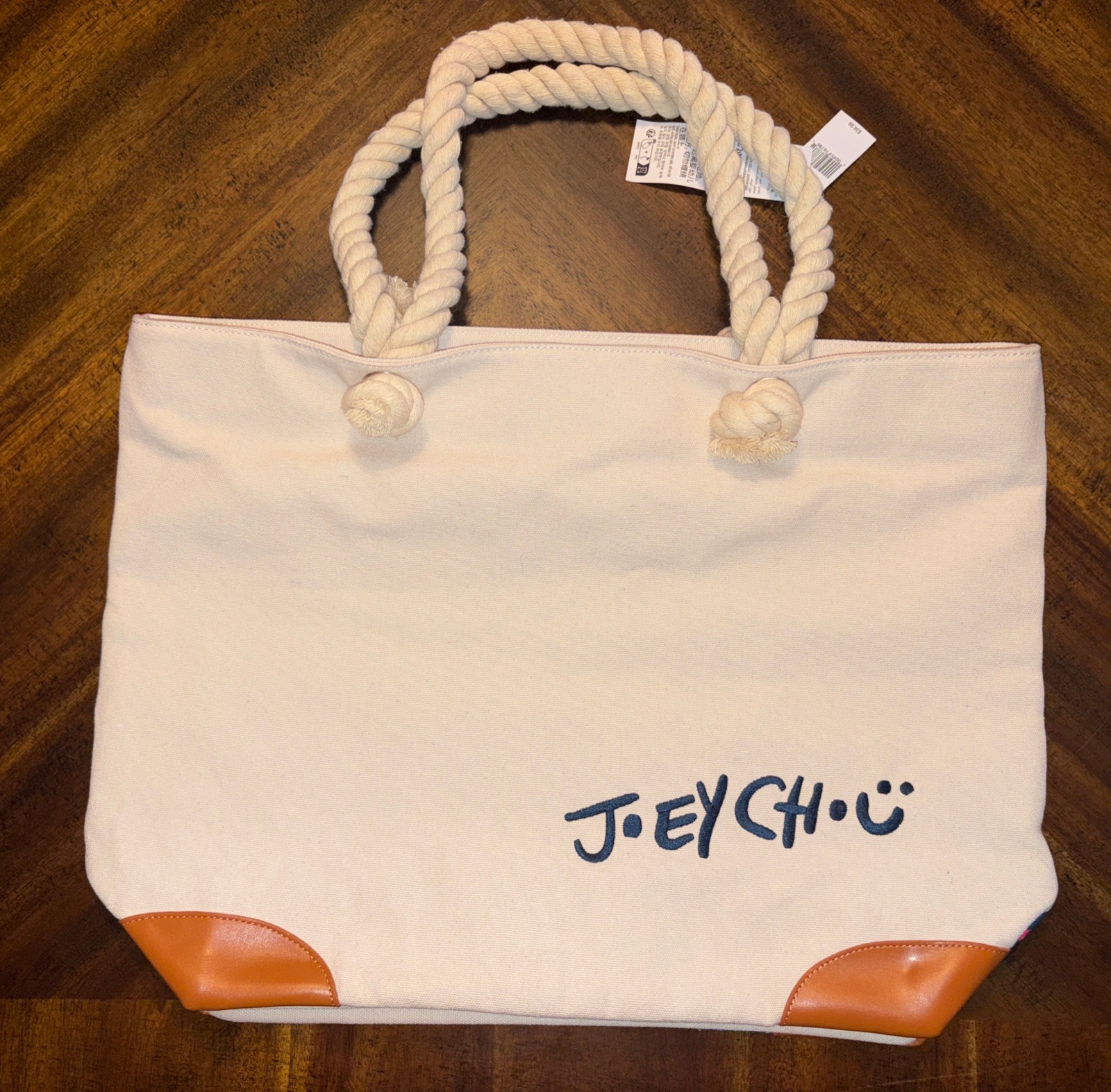 NEW Disney Cruise Line Joey Chou Tote Bag Blue Sorcerer Mickey Dumbo Tangled