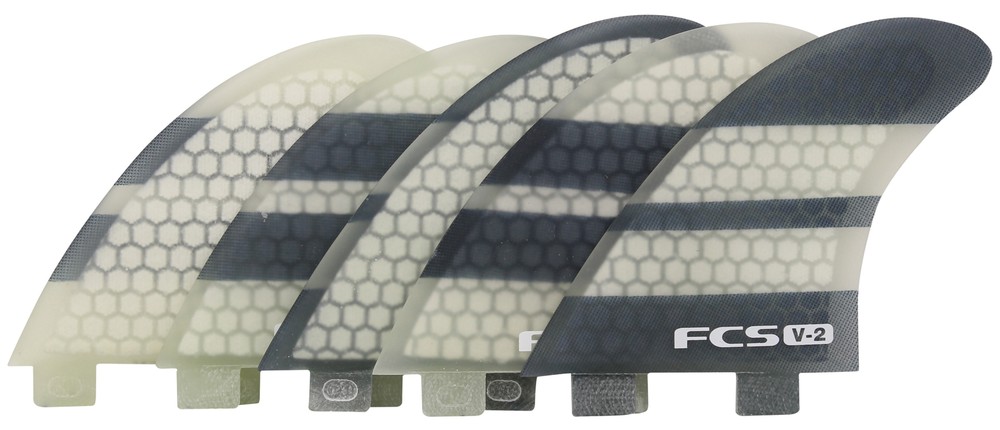 FCS V2 PC Tri Quad Fin Set - Medium - New