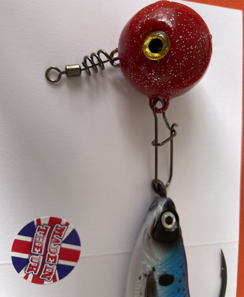 HALIBUT RIG 275g ROUGH GROUND RIG WITH 9/0 Hook Rubber Herring Teaser