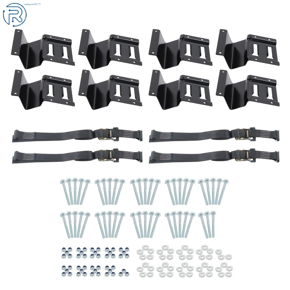 2 Pack E Track System Secure Cargo Durable For Trucks Vans 9' Ratchet Strap