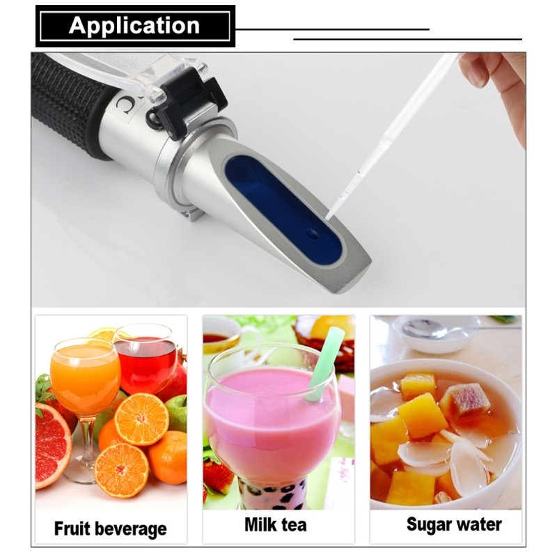 Multifunction Refractometer with ATC 0-32％ Hydrometer Wine Making Simple Design