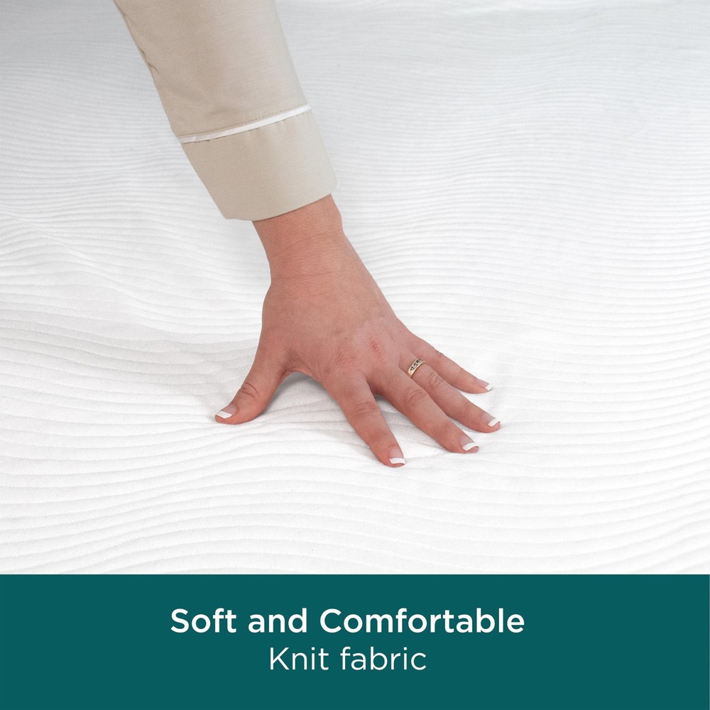 AllerEase CleanBoost Waterproof Mattress Protector Plush Knit