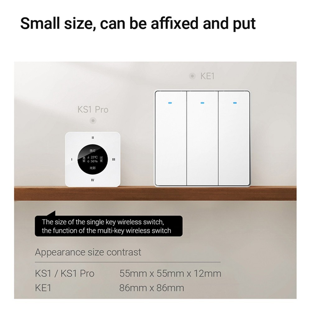 Smart Wireless Switch, Tone Selector Thermometer, Humidity 5568