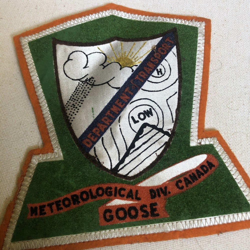 WW2 METEOROLOGICAL DIV. Canada GOOSE FLIGHT JACKET PATCH WWII