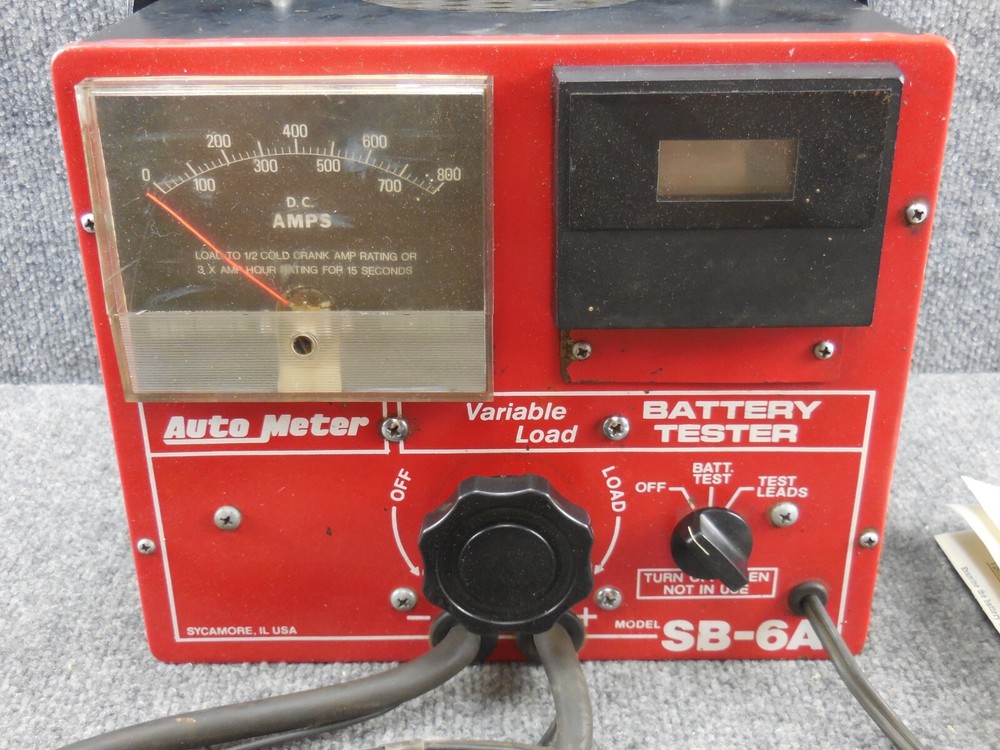 Auto Meter SB-6A Variable Load Battery Tester