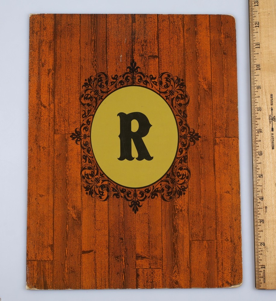 Vintage Ramada Inn Restaurant Menu
