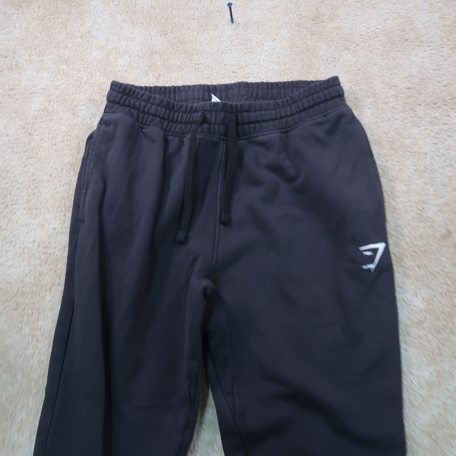 Gymshark Jogger Sweatpants Men's small Black Tapered Leg