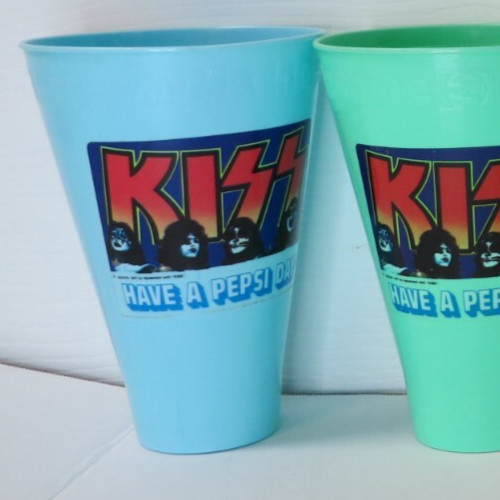 KISS BLUE PEPSI SCREAM MACHINE CUP AUCOIN 1977