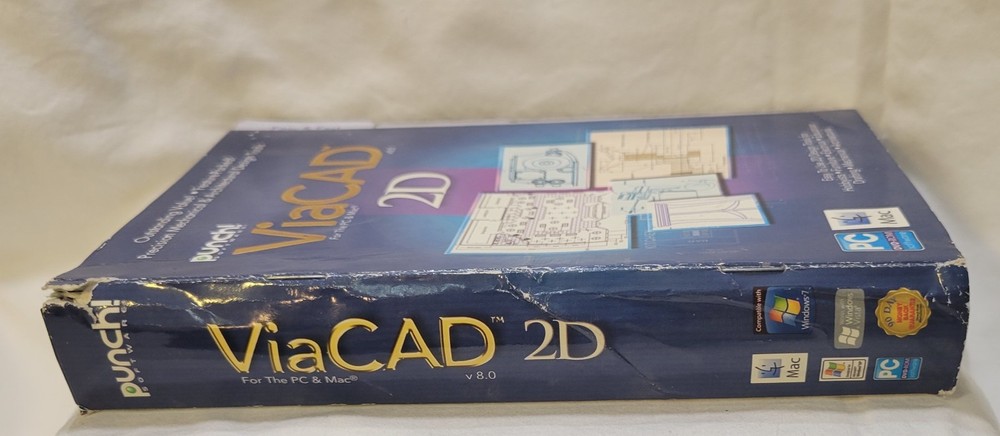Punch ViaCAD 2D Software - PC / MAC v8.0 New Sealed!