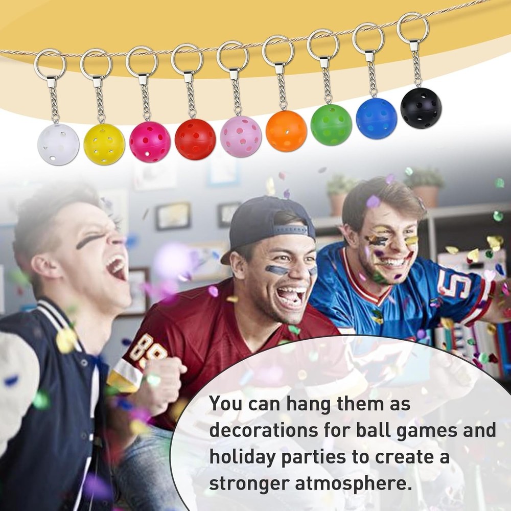 Pickleball Keychains - Mini Ornaments for Lovers 9-pack