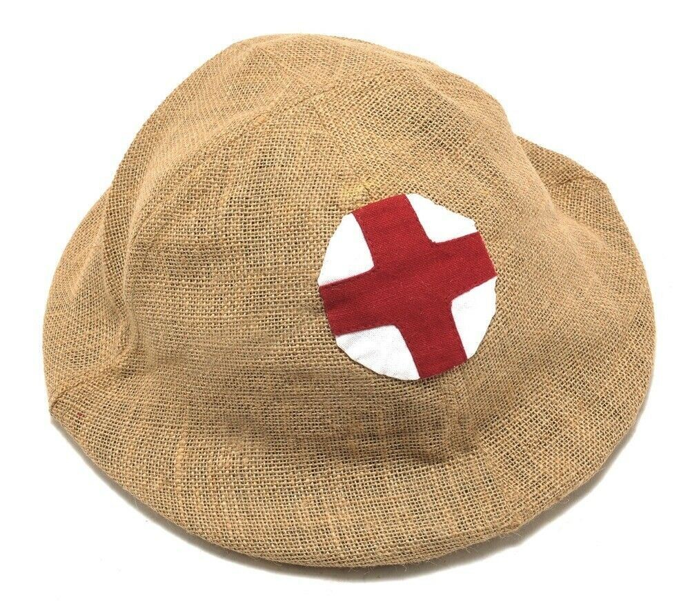 US WW1 Helmet cover M1917 Doughboy Brodie Helmet Medic Cover (Helmet Cover Only)